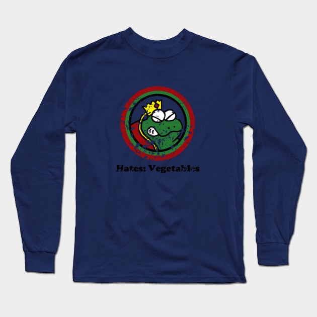 Hates: Vegetables (BD) Long Sleeve T-Shirt by cudatron